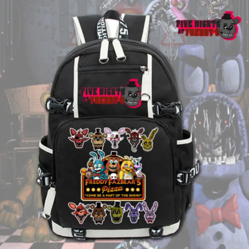 

Hot Game Five Nights at Freddy's Backpack Shoulder Bags Cosplay Anime Laptop Knapsack Packsack Travel Study School Bags