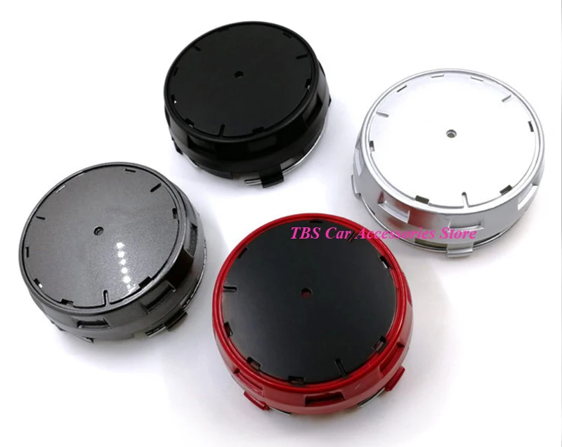 

4pcs 75MM Wheel Center Hub Cap Cover with Various Car Badge Emblem Logo Wheel Rims for AMG BMW Audi Porsche