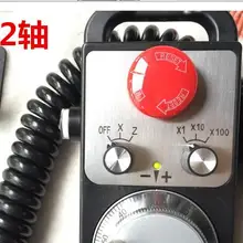 CNC импульсный генератор 2 оси MPG Подвеска Маховик и аварийная остановка, ручной импульсный генератор для Siemens, MITSUBISHI, FANUC. и т. д