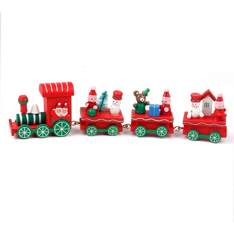 FENGRISE Wooden Christmas Train Ornaments Christmas Decorations For Home Christmas Gift Navidad Noel Xmas New Year Decor - Цвет: 26-2