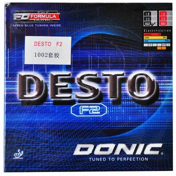 

DONIC F2 DESTO Table Tennis Rubber Quick Attack Loop pimples in with sponge ping pong tenis de mesa