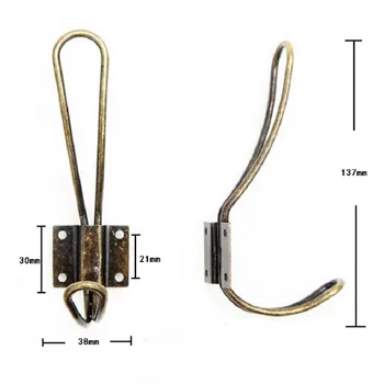 

Bronze Wall Door Bath Coat Iron Hook Hanger,Pot Hanger Hooks,Handbag Bag Hanger Hooks,Vintage Furniture Hardware,137*38mm,1PC