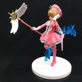 

Anime 1/8th Scale Card Captor Sakura Kinomoto Sakuara Action PVC Figure Toy Brinquedos 19CM