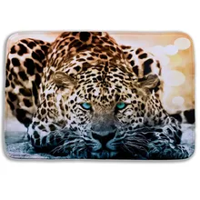 Горячая 3D банные руфы мультфильм животное снег Леопард Туалет коврики микрофибра памяти пенный ванный коврик антискользящий кухонный ванная комната коврики