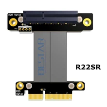 Райзер pci-e 3.0 PCIe 4x x4 PCIe3.0 Gen3.0 мужчин и женщин правой и левой PCI Express Riser Card графика Extender кабель-удлинитель