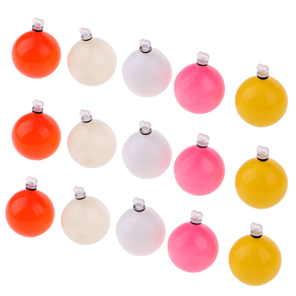 15pcs Strike Indicator Fly Fishing Bobbers Sea Fishing Floats Multicolor Air Lock Strike Indicator Fly Fishing Bobbers