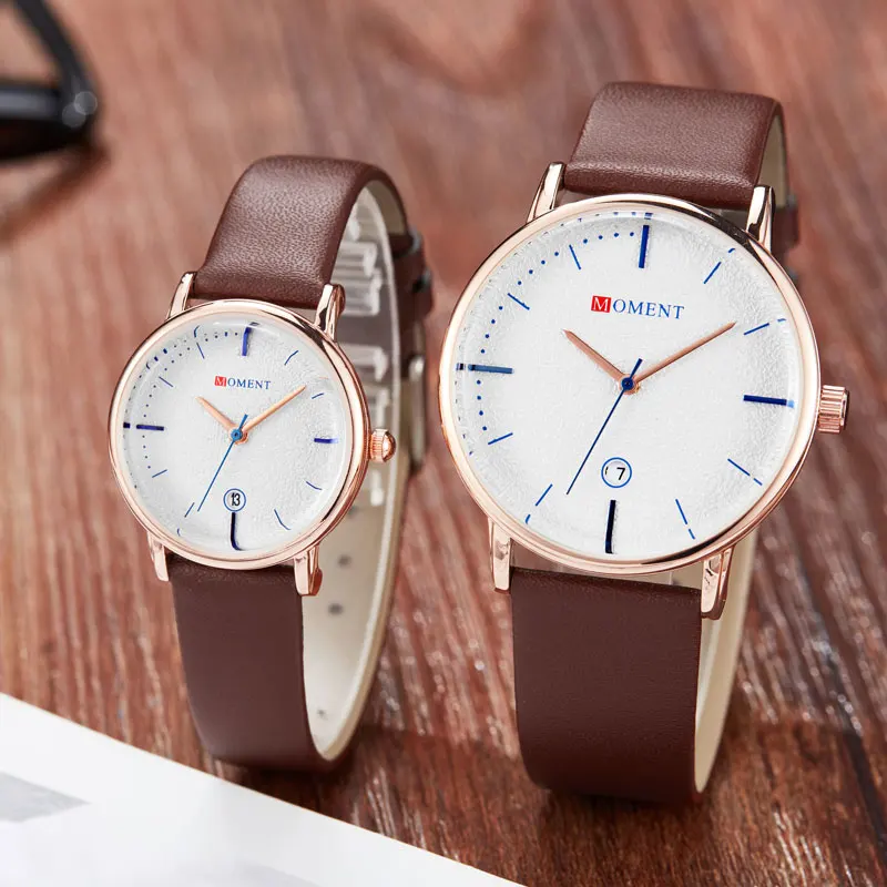 

Simple date display Creative Lover Watch Women Men Quartz Watch Female and Male Clock Fashion Watches Relógio de casal