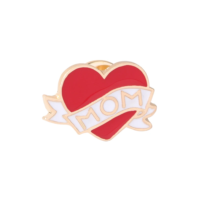 Badge En Email Rose Pour Vetements Broches Colorees De Dessins Animes Carnation Bouche Cadeau D Anniversaire Pour Maman Aliexpress