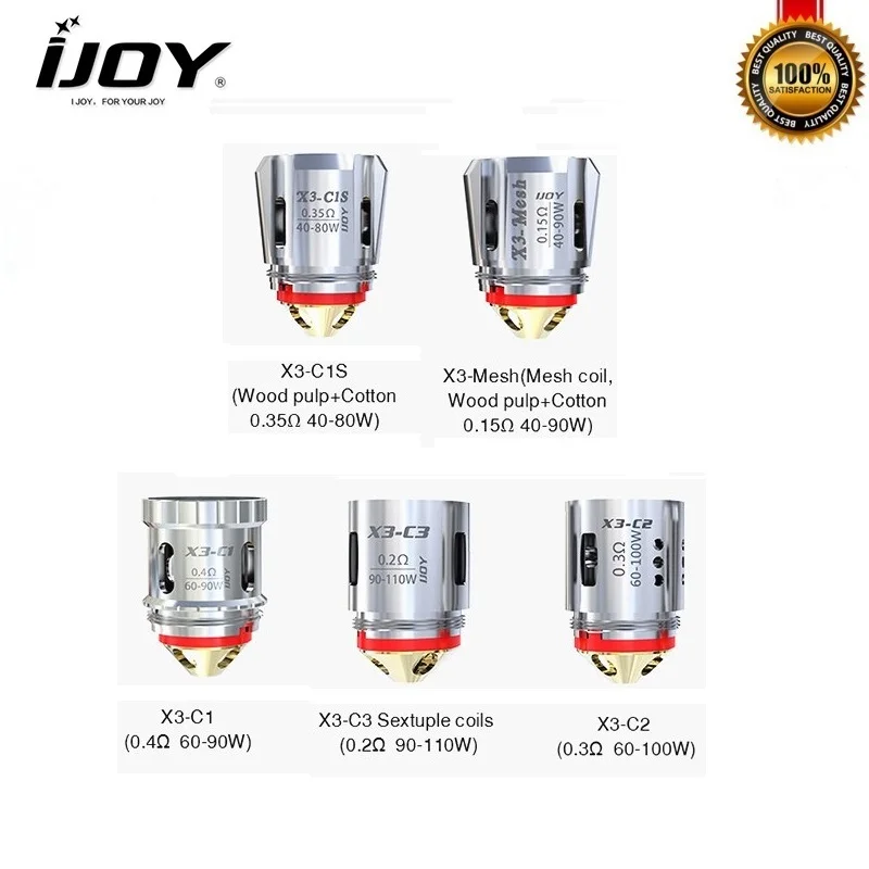 Сменная катушка IJOY для электронной сигареты X3 C1 C2 C3 C1S сетчатая атомайзера Avenger
