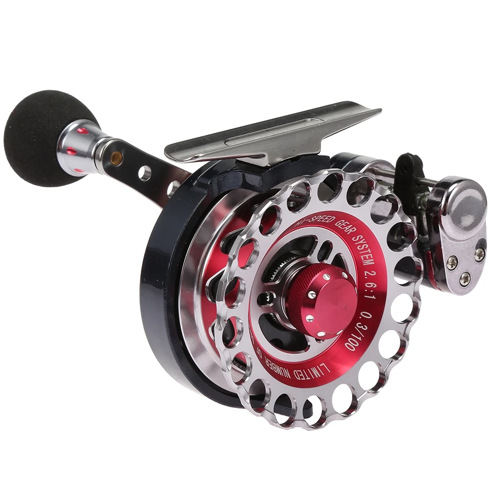 

Lizard Fly Fishing Reel Raft Wheel 10 + 1 Ball Bearings Left / Right Hand Fishing Reel with A Drain System With Storage Bag