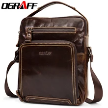 OGRAFF Men Bags Handbag Genuine Leather Bag Men Small Shoulder Handbags Male Brand Designer Messenger Crossbody Bag Luxury 2017