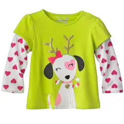 Jumping beans футболка для девочек футболка с длинным рукавом одежда для девочек хлопковые футболки для детей топы свитер M1706