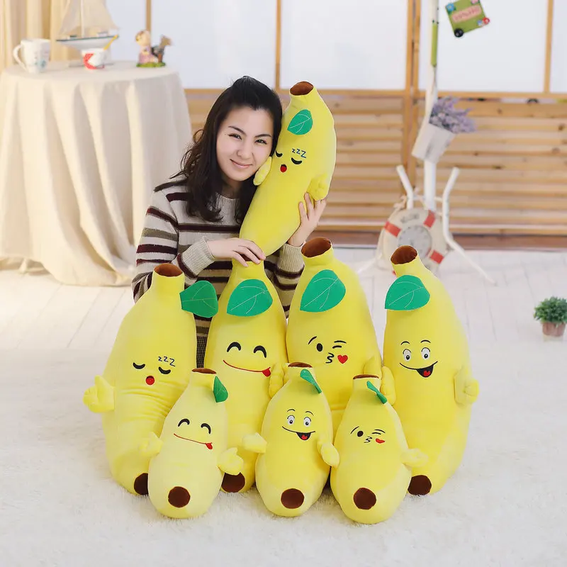 

1pc 40cm Soft Banana Plush Pillow Staffed Emoji Banana Cushion Boyfriend Pillow Creative Girls Valentine's Gift Plush Toy Doll