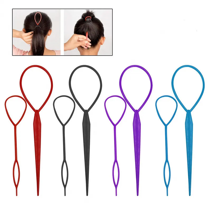 

2Pcs Hair Style Maker Hair Styling Tools Hair Accessories Hair Pin Disk For Women Girls Kids DIY Pull Pins