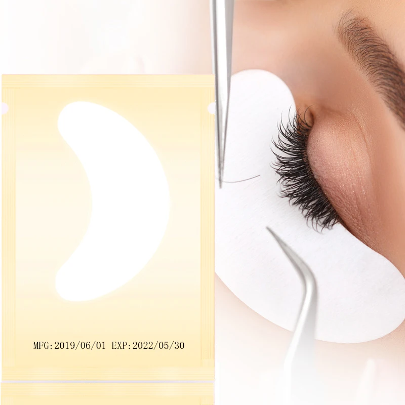 

50pairs Eyelash Extension Paper Patches,New Paper Patch Eyelash Under Eye Pads Lash Eye Tips Sticker Wraps Make Up Tools