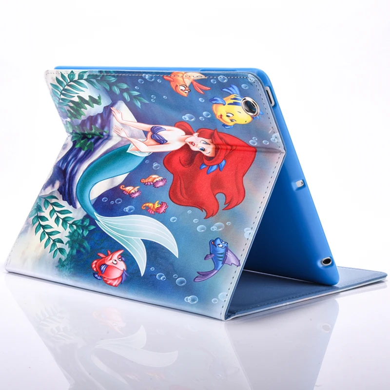 Чехол для планшета Apple ipad mini 1 2 3 4 откидной чехол с подставкой и принтом русалки