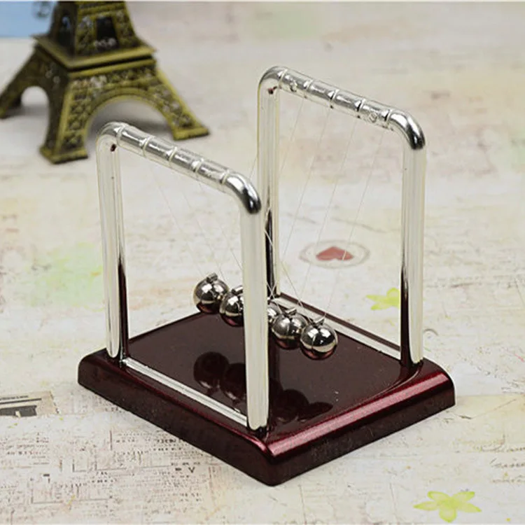 

Newtons Cradle Steel Balance Ball Physics Science Pendulum Metal Craft Educational Toy Home Desk Decoration girl kids toy gift