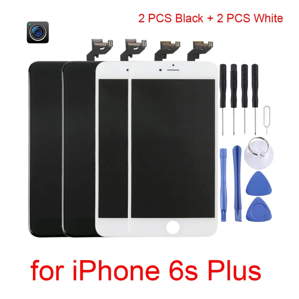 

4 PCS for iPhone 6s plus LCD Screen and Digitizer Full Assembly with Front Camera for iPhone 6s plus Screen Replacement Display