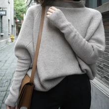 ZEHANGSEA-fashion 2019 women's loose casual bat sleeve solid color pullover sweater autumn and winter sweater ladies pullover ZEHANGSEA-fashion 2019 women's loose casual bat sleeve solid color pullover sweater autumn and winter sweater ladies pullover