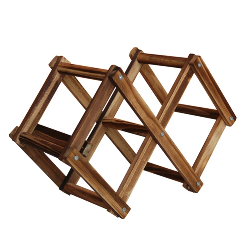 

45x12x31cm Wooden Red Wine Rack Bottle Holder Mount Bar Display Shelf Drink Holders