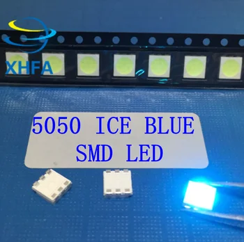 

500PCS 5050 ice blue smd led Plcc-6 smd 5050 sky blue led ice blue water clear blue diode led 5.0*5.0mm chip-3