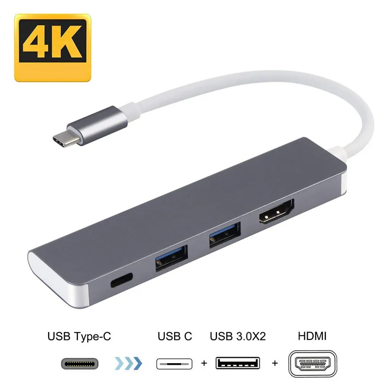 

USB C HUB USB-C to 3.0 Port HDMI Thunderbolt Adapter Type-c For MacBook Pro Samsung Galaxy S8 S9 Plus Nintend Switch Type C HUB