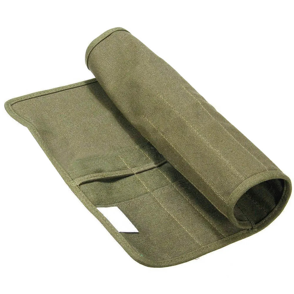 

Behogar 22-Slot Double Layer Canvas Art Pencil Writing Brush Pen Roll Up Storage Wrap Organizer Case Bag Pouch Artist Supplies