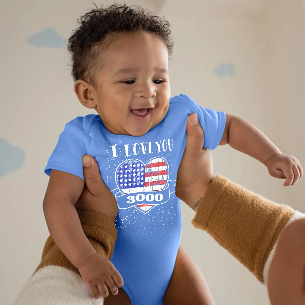 

Infant Baby 4th of July Love Stars Striped Patriotic Letter Bodysuit Erkek Bebek Tulum Bebek Giyim Baby Girl Easter Outfit
