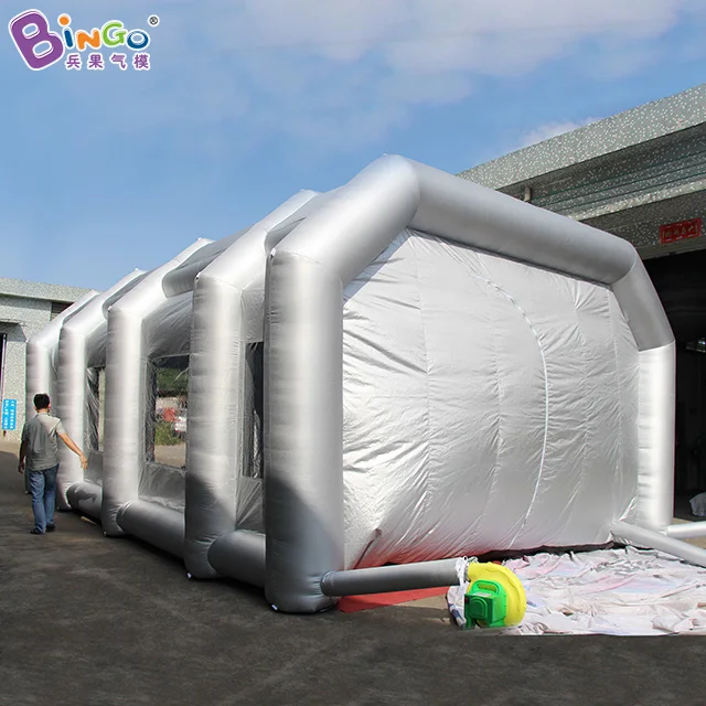  30X19X12 feets High Quality Car Cover Inflatable Car Maintenance Stall Inflatable Spray Paint Booth