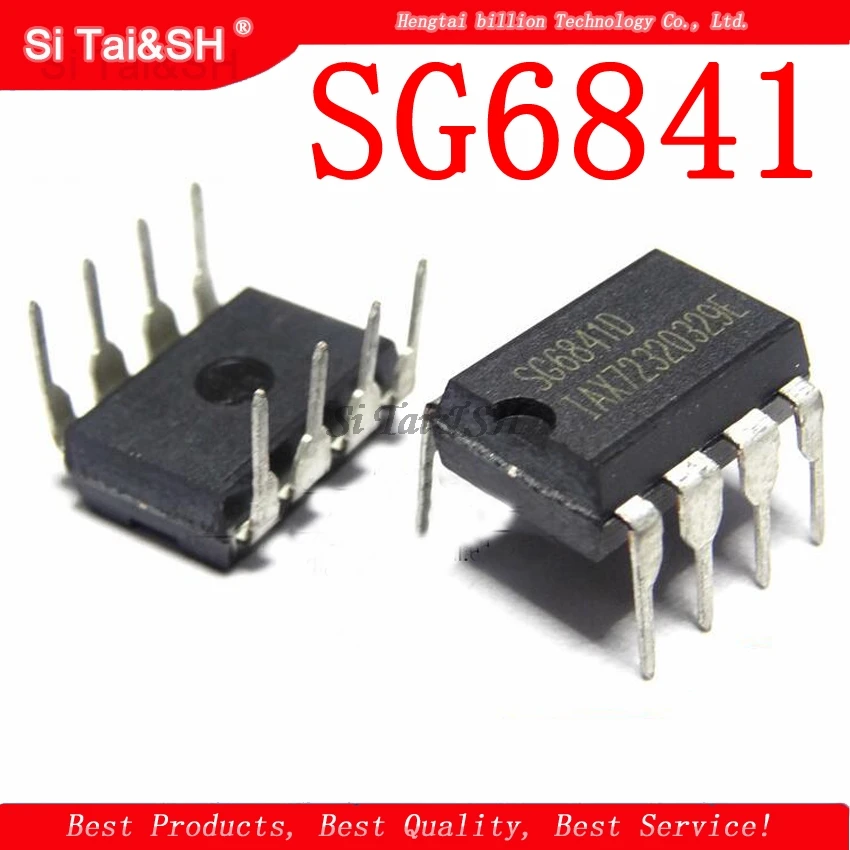 10 шт. ЖК-дисплей IC SG6841DZ SG6841D SG6841 DIP8 новый оригинальный | Электронные компоненты и