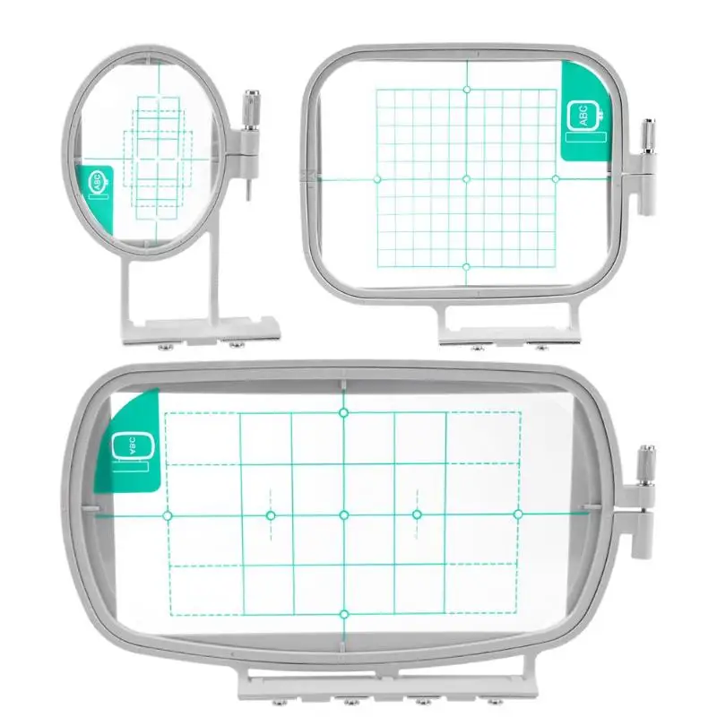 Многофункциональная рамка для вышивки, рукоделие, вышивка крестом, набор деталей для шитья, обруч, швейная машина для Brother PC6500 8200 - Цвет: 3pcs