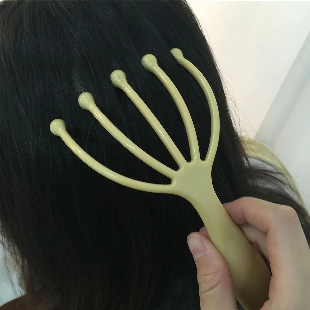 

New Portable Anti-stress Five Finger Massage Claw Head Relieving Massager SPA Scalp Body Care Scratching Health Tool