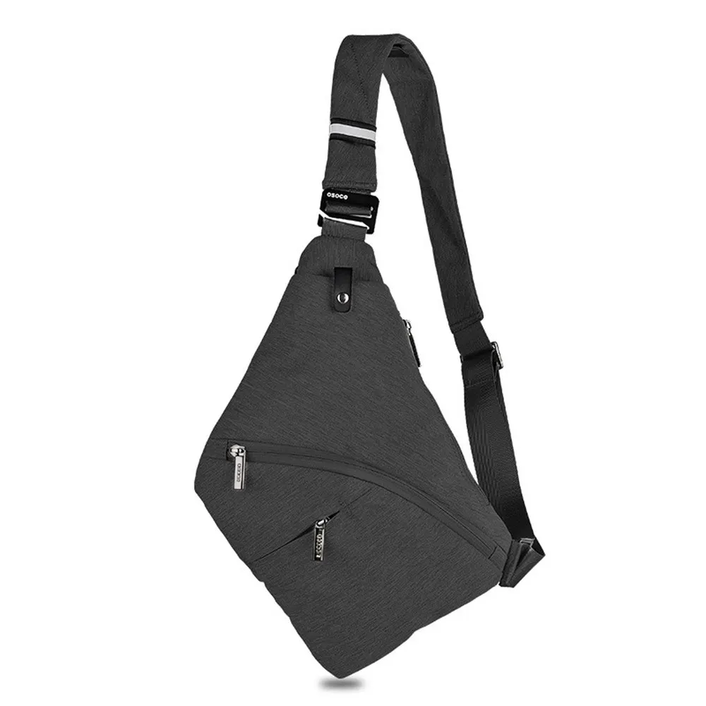 

New Anti Theft Chest Bag Sling Bag Male Front Body Bag Men Safety Chest Pocket Pouch Sling Shoulder Bag Male Chest Pack