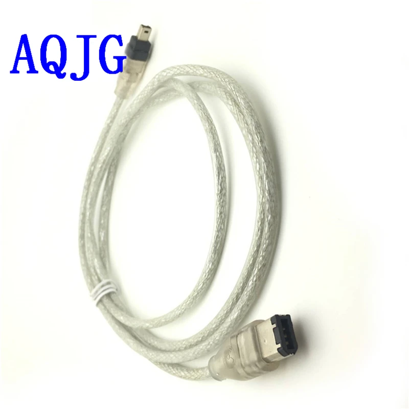 

IEEE1394 Cable 4P to 6P 4Pin to 6Pin Firewire 800 to Firewire400 1394A iLink DV Connection Cable 4 Pin to 6 Pin Shield 1.2m