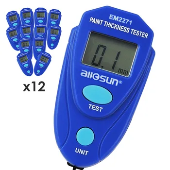 

Thickness Gauge 12 pieces Digital Mini Coating Car Painting Thickness Tester Meter 0~2.0mm Enamel Plastic Epoxy