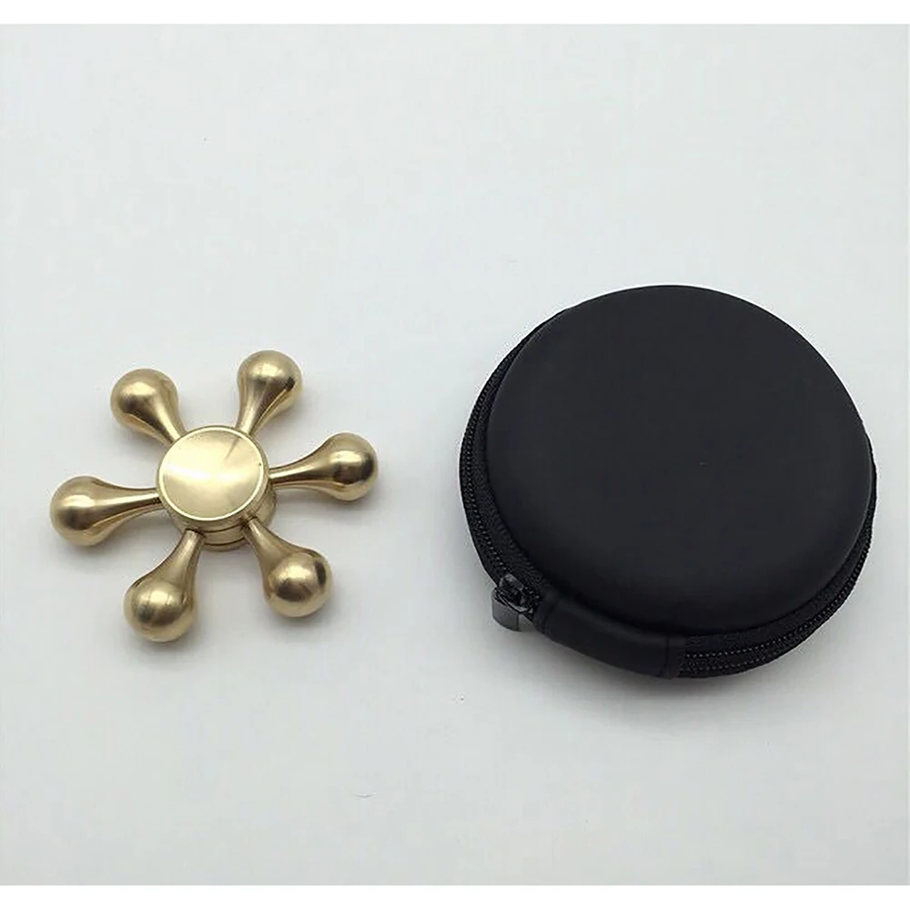 Fidget Spinner Brass Metal EDC Finger Spinner Anti Stress Hand Spinner For Autism ADHD Toys Gift Spinning Top Fidget Toys (11)