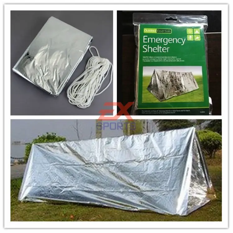 Emergency Tent Camping Hiking Doomsday Prep Survival Tools Thermal Tent Shelter (1)
