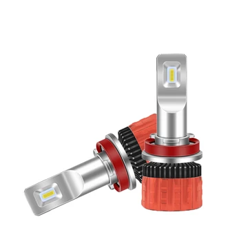 

Free Shipping Ultra Small High Power 55W H4 LED Car Headlight Imported lamp beads H4 Hi Lo LED Bulb Light 12V 55W 6000K LED Kits