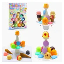Складные Игрушки баланс настольная игра мороженое еда игрушка балансировка башня игра детские развивающие игрушки