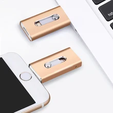 3 в 1 OTG флеш-накопитель 32 ГБ для iPhone флэш-накопитель USB 3,0 32 Гб 16 Гб 128 Гб 64 Гб Флешка для iPad Android телефон и ПК