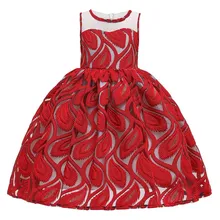 Рождественское платье для девочек-подростков, вечерние костюмы для выпускного вечера, детская одежда для девочек, свадебное платье для дня рождения, красное платье для маленьких девочек