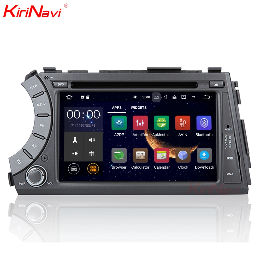 Clearance KiriNavi Android 7 1 Car DVD For Ssang Yong SsangYong Kyron / Actyon Sports 2005-2013 GPS Radio Stereo multimedia WIFI 3G sw bt 0