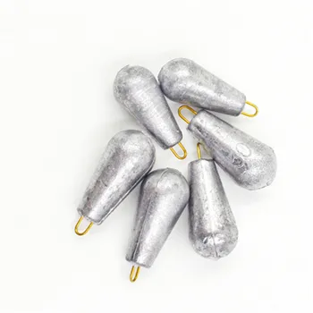 

1pcs fishing Lead Sinkers Water Droplets Lead Weights Oval Split Shot Olive In Line Fishing Tackle Accessorie Tools Solid
