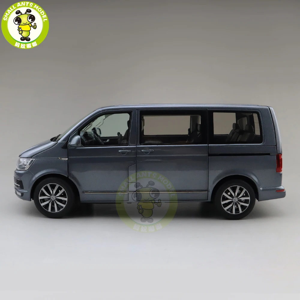 1/18 NZG Multivan T6 Diecast Model Car Bus MPV Boy Girl Gifts Collection Hobby - Color: Gray