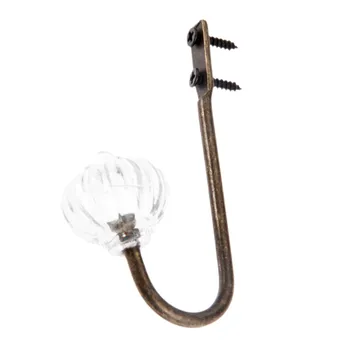 

DRELD Door Hanger Hooks Bathroom Wall Hanger Hats Bag Keychain Metal Hook Coat Wall Hooks with Screws Antique Bronze 87*45*27mm