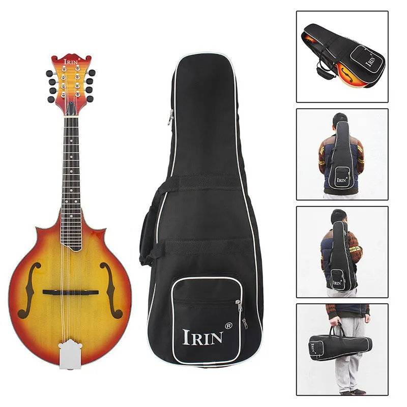 IRIN 8-String W-style Cutaway mandolin ель и липа Sunburst красный твердый 23 Лада палисандр гриф музыкальный инструмент