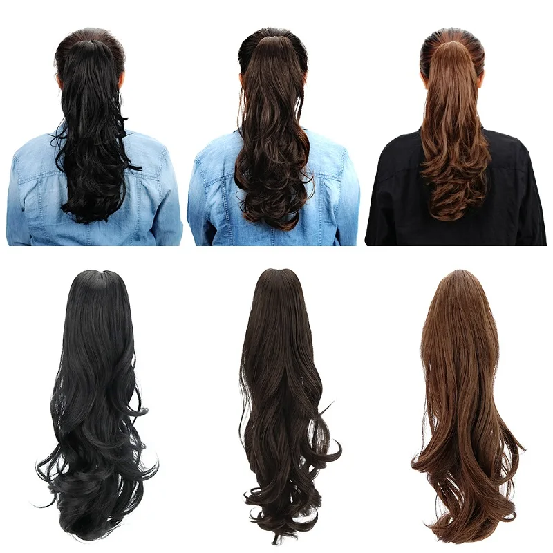 clipe rabo de cavalo extensões de cabelo