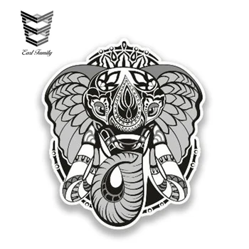 

EARLFAMILY 13cm x 12cm Funny Tribal Elephant Decal Cartoon Animal Car Sticker for Truck Van Vehicle Glass Window Vinyl Graphics