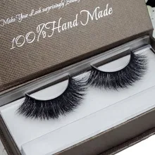 1 пара для женщин Мягкие 3D FiberHair моделирование толстые этап поддельные ресницы высокое качество Прямая MG Aug7