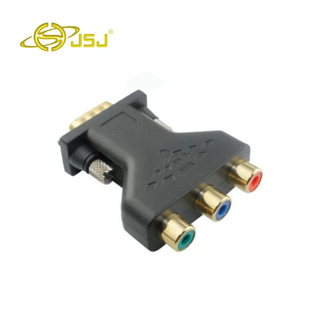 Cheap JSJ vga to the color difference component VGA switch head adapter turn three color difference free shipping Cheap JSJ vga to the color difference component VGA switch head adapter turn three color difference free shipping